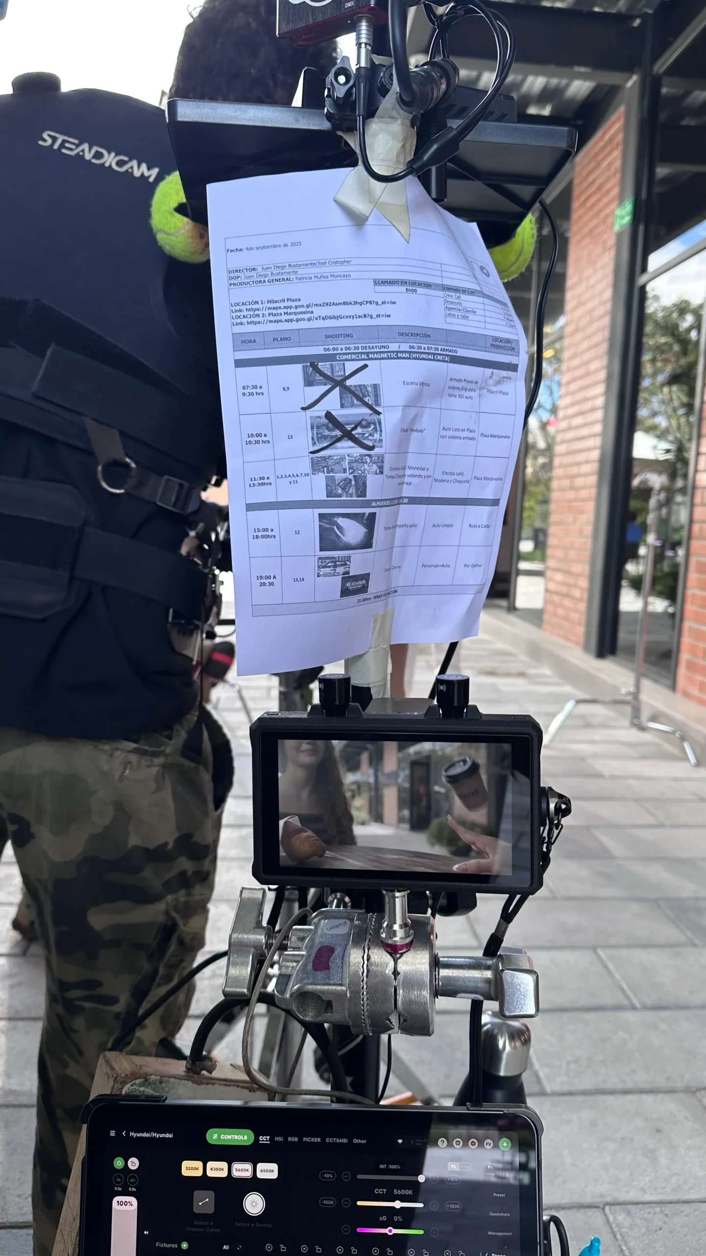 Hyundai campaign, behind the scenes